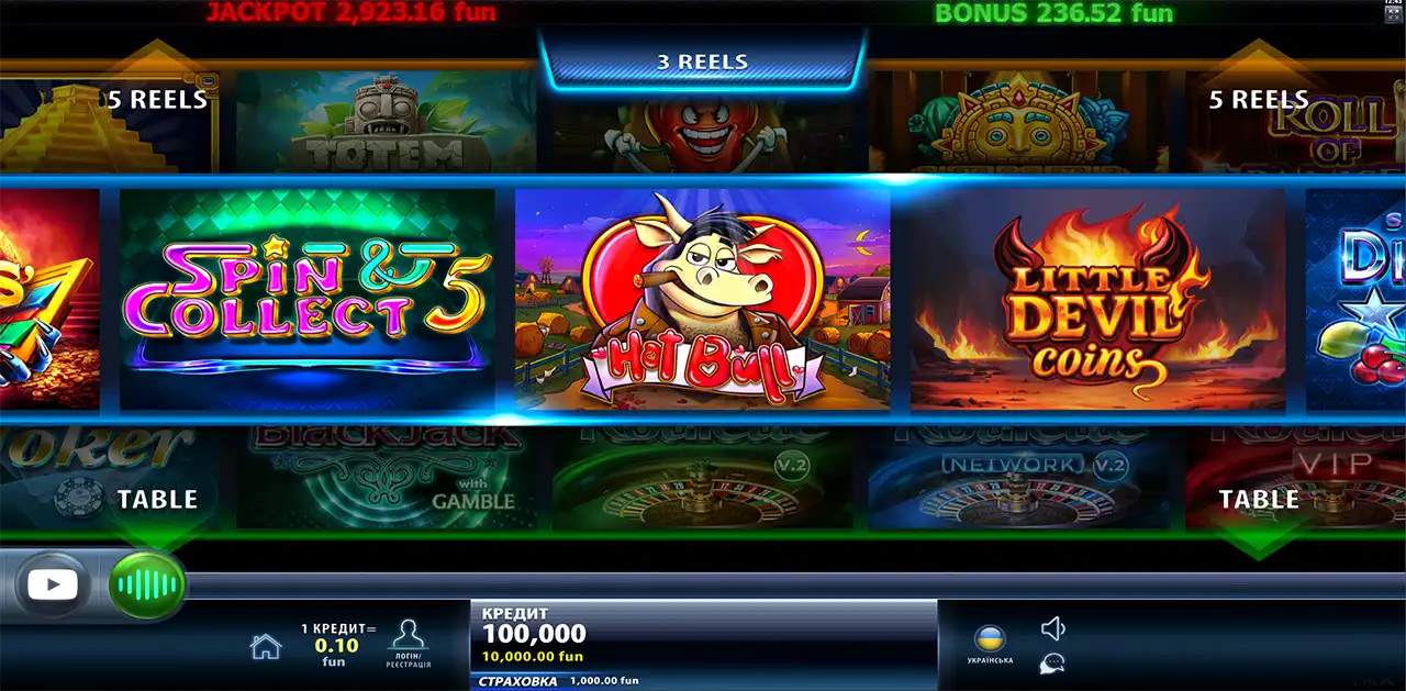 Ігрова платформа Champion Casino - Інтерфейс, Бонусна Система та Каталог Ігор 